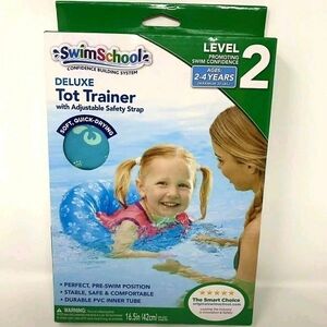 NIB Swim School Deluxe Tot Trainer Float Tube Pool Learn Traning Toddler Child